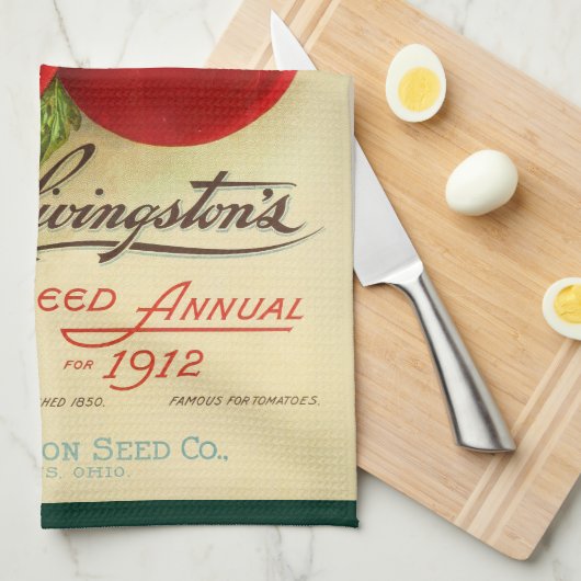 Saatgut jährlich geschirrtuch (Viertel Falte)