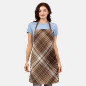 Saatgut und Nüsse Kariert Schürze (Getragen)