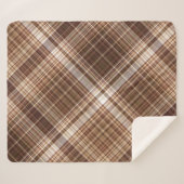 Saatgut und Nüsse Kariert Sherpadecke (Vorderseite (Horizontal))