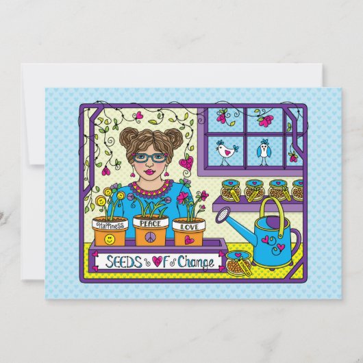 Saatgut von Change_flat card 7"x5" (Vorderseite)