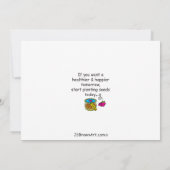 Saatgut von Change_flat card 7"x5" (Rückseite)