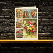 Saatgutpackung Vintage Blume Farm geflochten