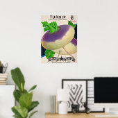 Saatgutpackungen der 50er Jahre Poster (Heimbüro)