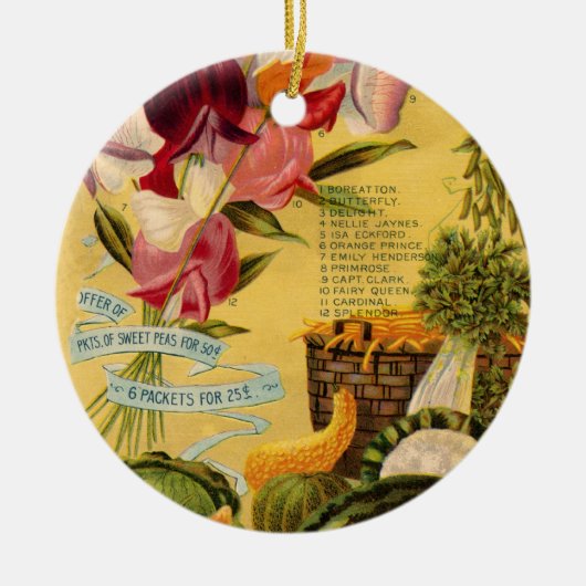 Saatgutsorte Keramik Ornament (Vorne)