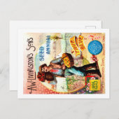 Saatgutverpackung Postkarten. Postkarte (Vorne/Hinten)