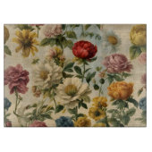 Saatkatalog-Blume über Skriptplatine Schneidebrett (Vorderseite)