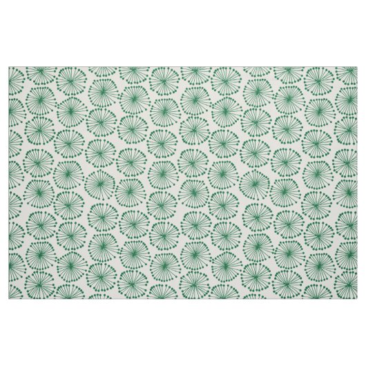 Saatköpfe - Forest Green on White Stoff (Fat Quarter (45,7 x 55,9 cm))