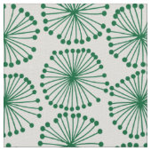 Saatköpfe - Forest Green on White Stoff (Nahaufnahme)