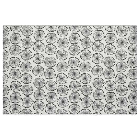 Saatköpfe - Schwarz auf Weiß Stoff (Fat Quarter (45,7 x 55,9 cm))