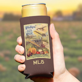 Saatpackkatalog Farm Vintag Veggie Monogramm Selters Dosenkühler