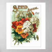 Saatpackung für Vintage Blume Poster (Vorne)