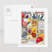 Saatpackungen Postkarte (Vorne/Hinten)