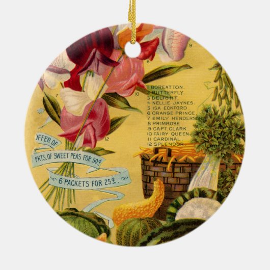 Saatsorte Keramik Ornament (Hinten)