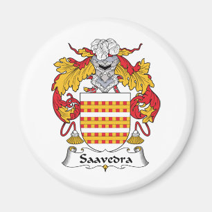 Saavedra Familienwappen Magnet