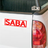 Saba Briefmarke Autoaufkleber (Auf Lkw)