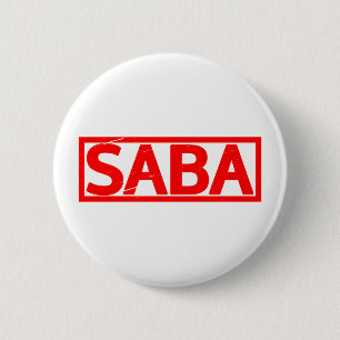 Saba Briefmarke Button