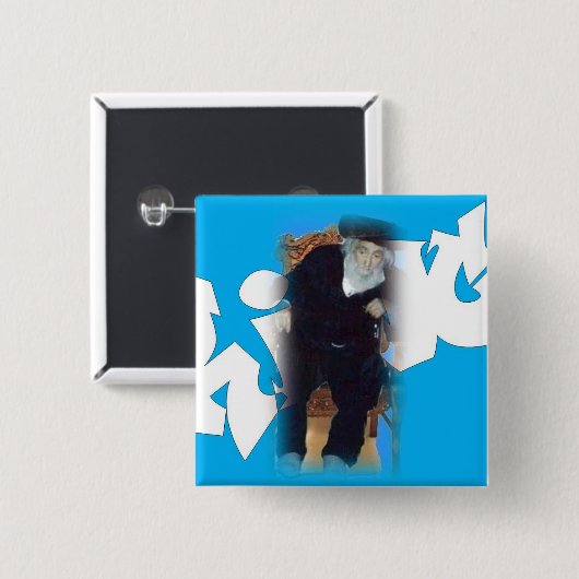 Saba der quadratische Knopf Königs Button (Vorne & Hinten)