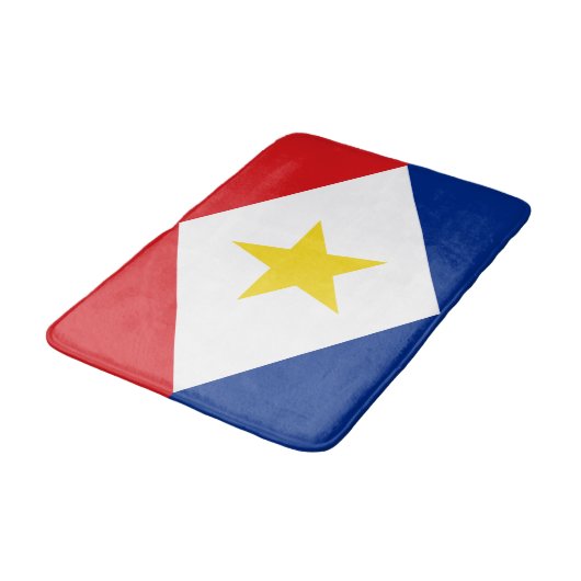 Saba Flag Badematte (Schrägansicht)