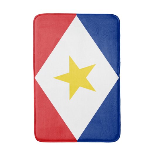 Saba Flag Badematte (Vorderseite Vertikal)