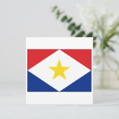 Saba Flag Einladung (Stehend Vorderseite)