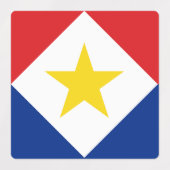 Saba Flag Etiketten (Design 1)