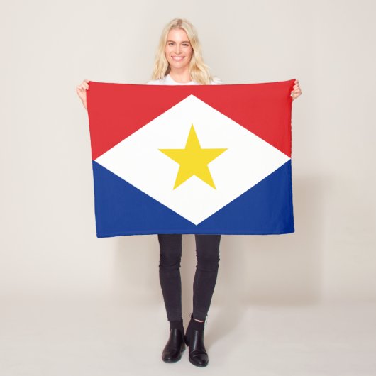 Saba Flag Fleecedecke (Beispiel)
