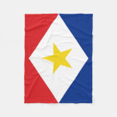 Saba Flag Fleecedecke (Vorderseite)