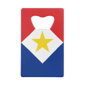 Saba Flag Geldbeutel Flaschenöffner (Rückseite)