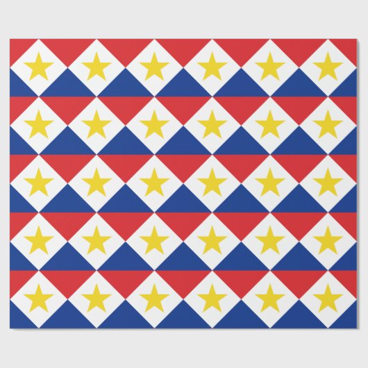 Saba Flag Geschenkpapier (Flach)