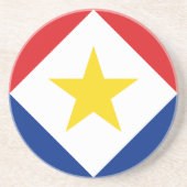 Saba Flag Getränkeuntersetzer (Vorne)