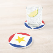 Saba Flag Getränkeuntersetzer (Seite)