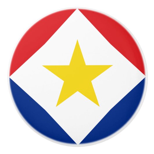 Saba Flag Keramikknauf (Vorderseite)