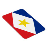 Saba Flag Magnet (Rechte Seite)