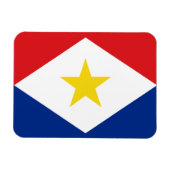Saba Flag Magnet (Horizontal)