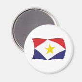 Saba Flag Magnet (Vorderseite/Rückseite)