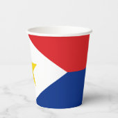 Saba Flag Pappbecher (Rückseite)