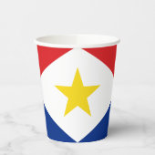 Saba Flag Pappbecher (Links)