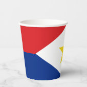 Saba Flag Pappbecher (Vorderseite)