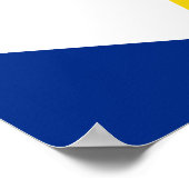 Saba Flag Poster (Ecke)