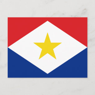 Saba Flag Postkarte