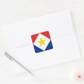 Saba Flag Quadratischer Aufkleber (Umschlag)