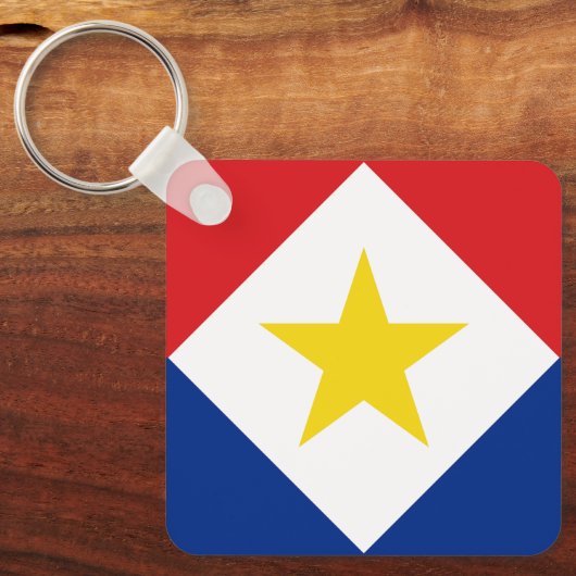 Saba Flag Schlüsselanhänger (Vorderseite)