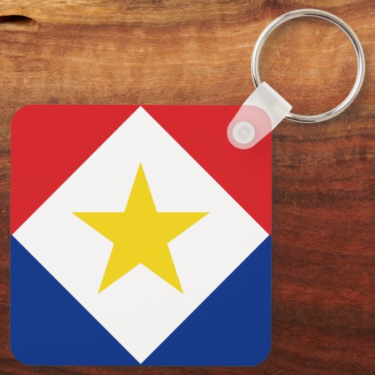 Saba Flag Schlüsselanhänger (Rückseite)