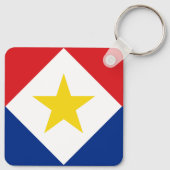 Saba Flag Schlüsselanhänger (Rückseite)