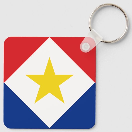 Saba Flag Schlüsselanhänger (Rückseite)