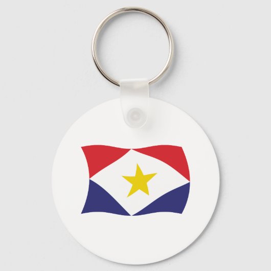 Saba Flag Schlüsselanhänger (Vorderseite)