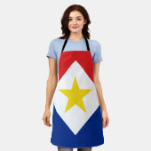 Saba Flag Schürze (Getragen)