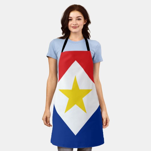 Saba Flag Schürze (Getragen)