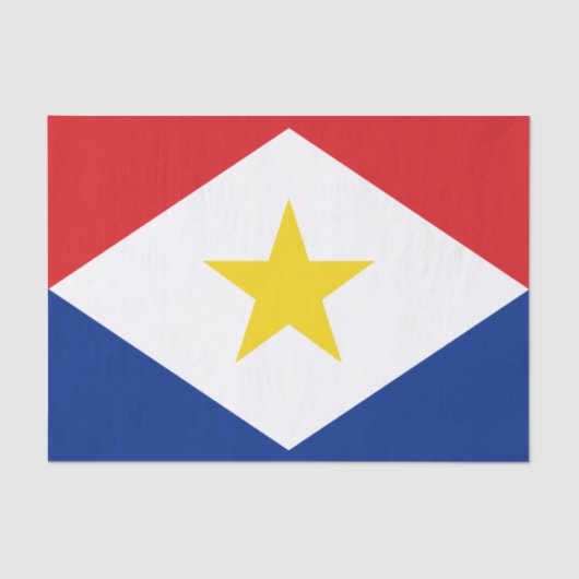 Saba Flag Seidenpapier (Vorderseite)