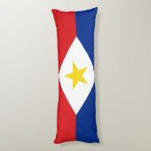 Saba Flag Seitenschläferkissen (Rückseite (Vertikal))